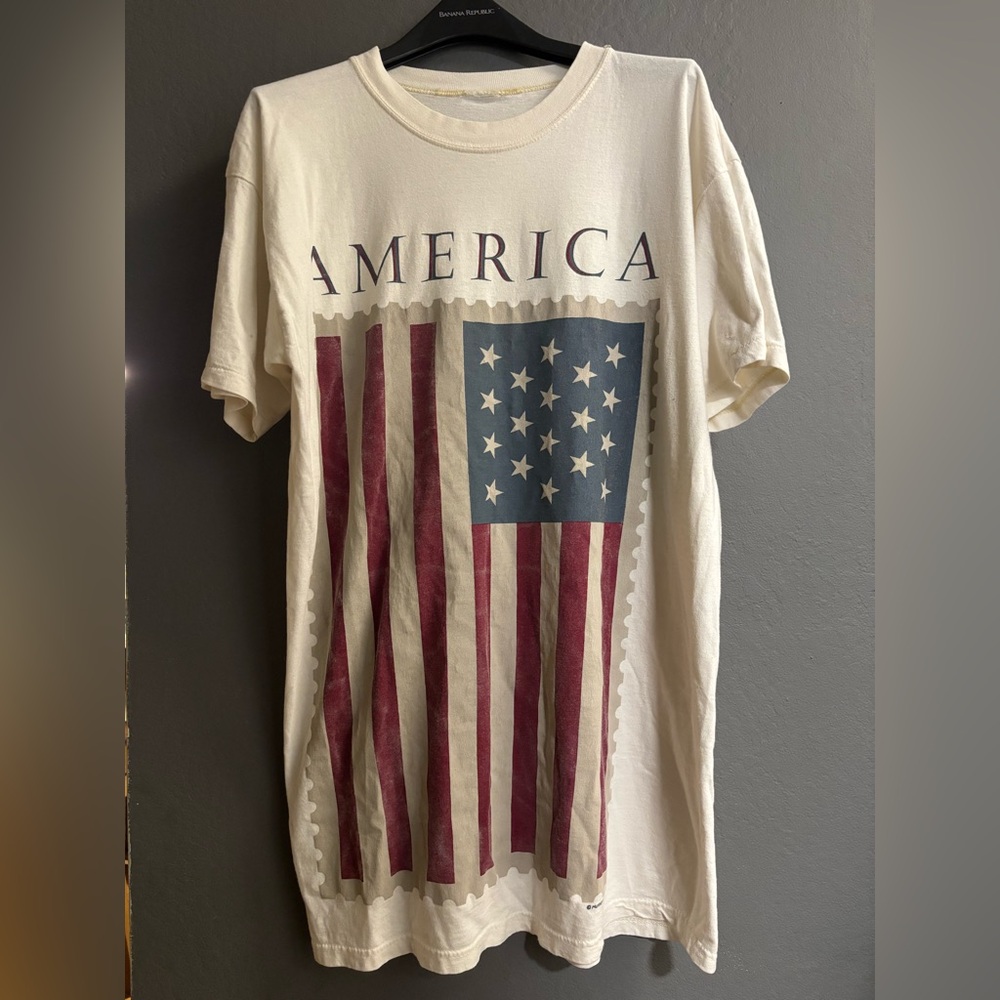 Vintage heartland apparel America long tee 1995 single stitch no tag xl 90s